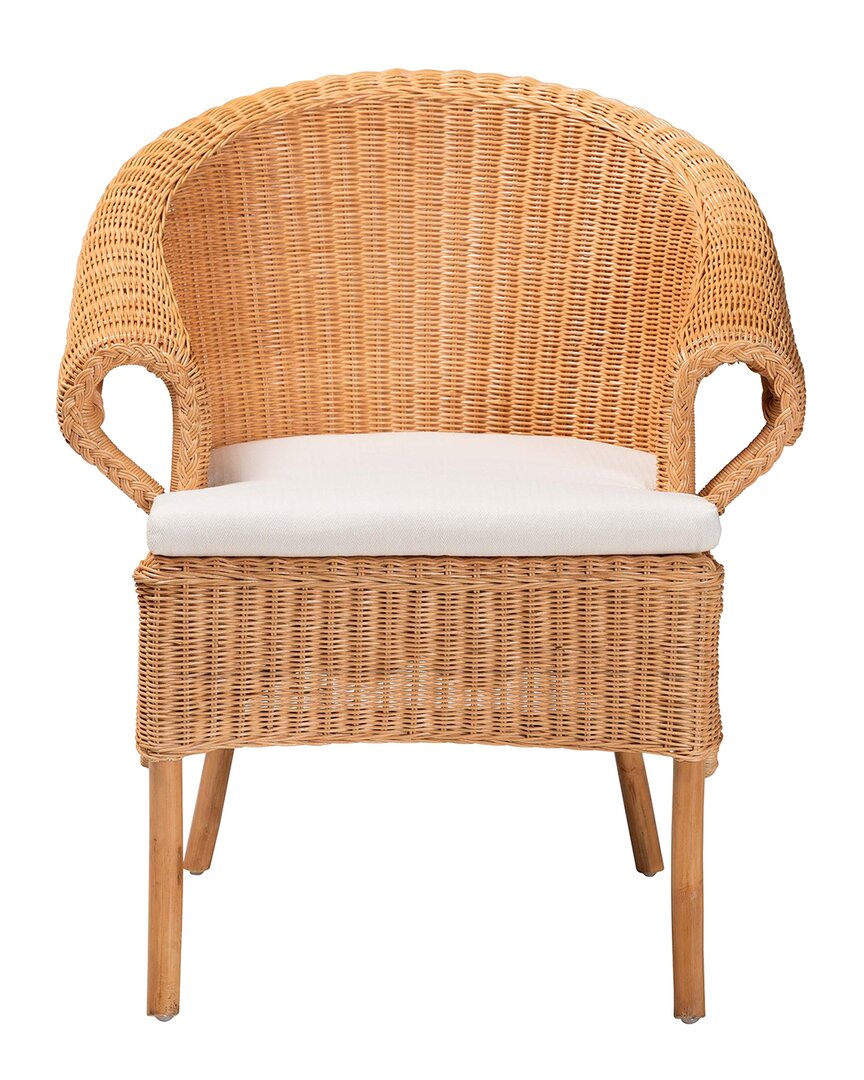 Baxton Studio Tamara Bohemian Braided Rattan Dining Chair