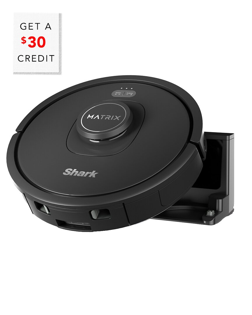 Shark Matrix Robot Vacuum With Self Cleaning Brush Roll With $30 Credit In Black