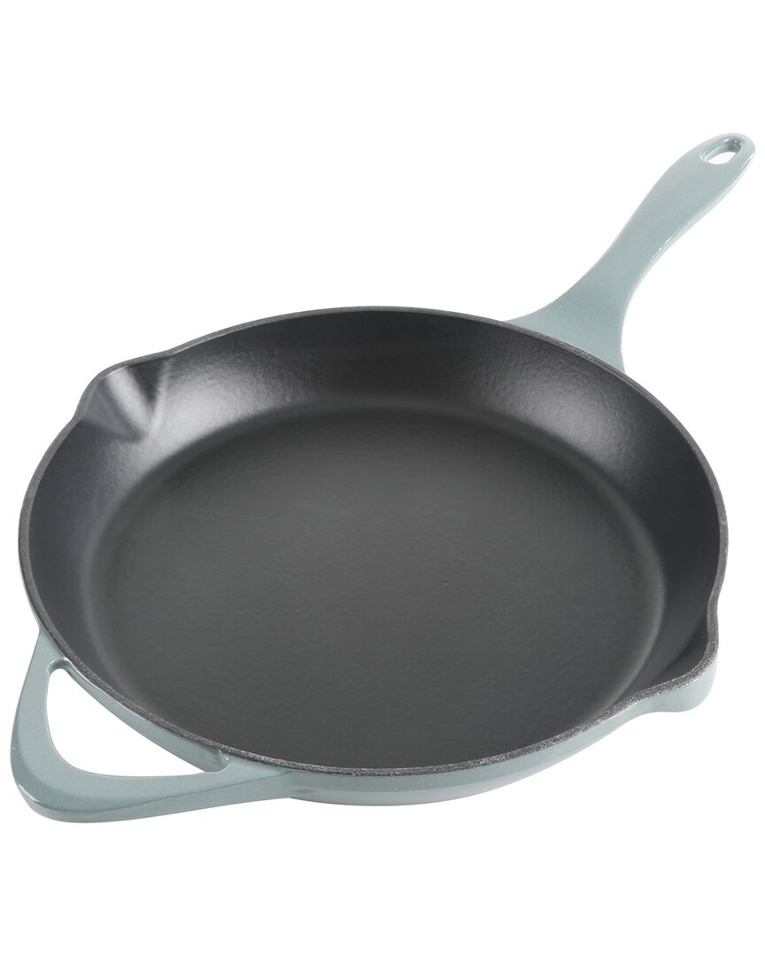 Cravings By Chrissy Teigen 11in Round Enameled Cast Iron Skillet In Green