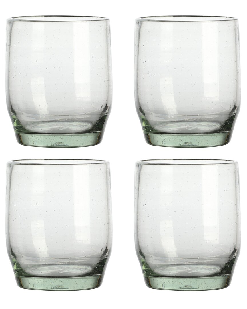 Cravings By Chrissy Teigen 4pc 8.2oz Clear Glass Spanish Double Old Fashion Set