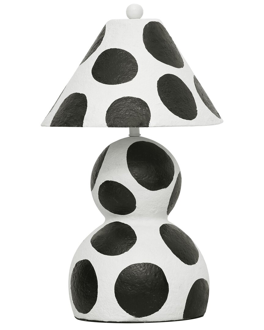 Tov Furniture Lerici Papier Mache Table Lamp In Black