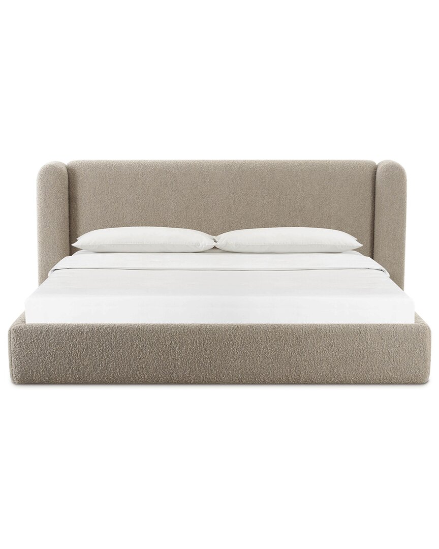 Tov Furniture Babette Tan Boucle Queen Bed