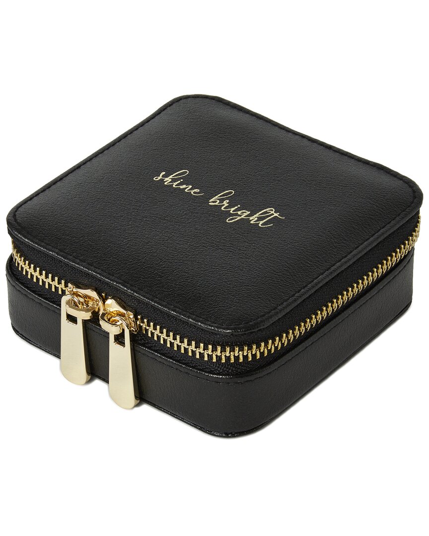 Wolf 1834 Square Zip Jewelry Case In Black