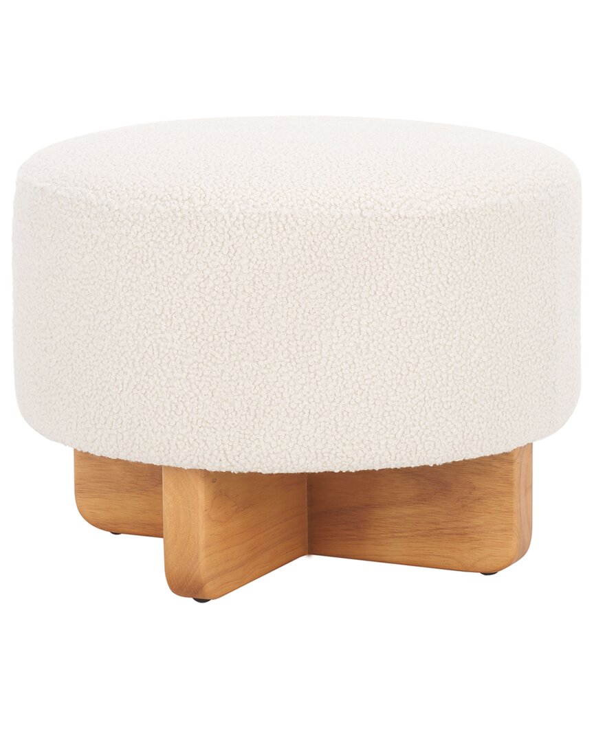 Safavieh Riah Boucle Round Ottoman