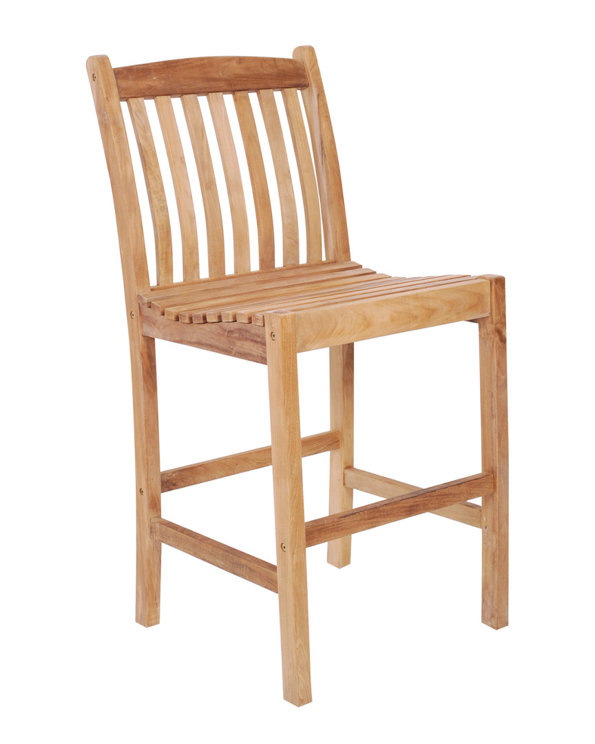 Amazonia Teak 2pc Outdoor Patio Barstools