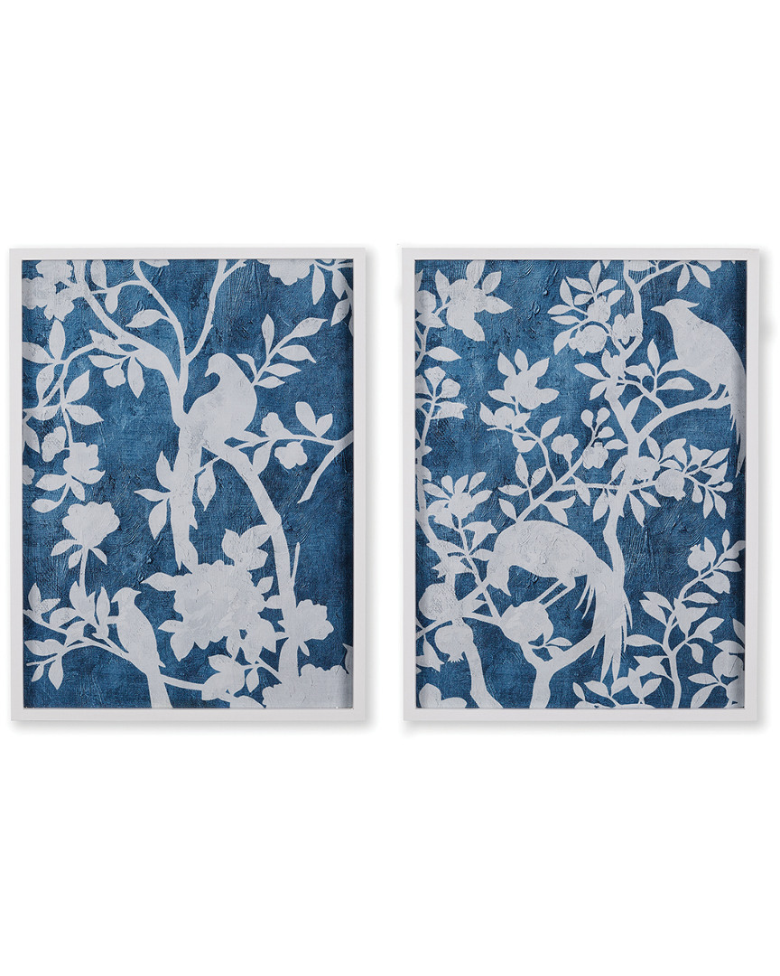 Napa Home & Garden Set Of 2 Aviary Cyano Prints