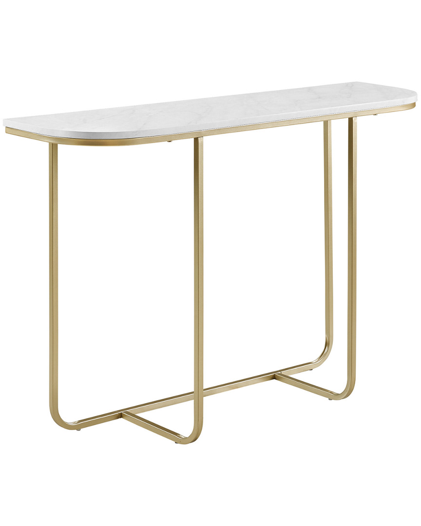 Hewson 44in Modern Curved Entry Table