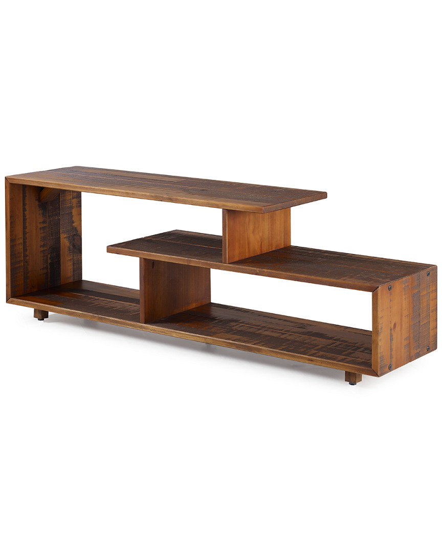 Hewson 60in Rustic Modern Solid Wood Tv Stand