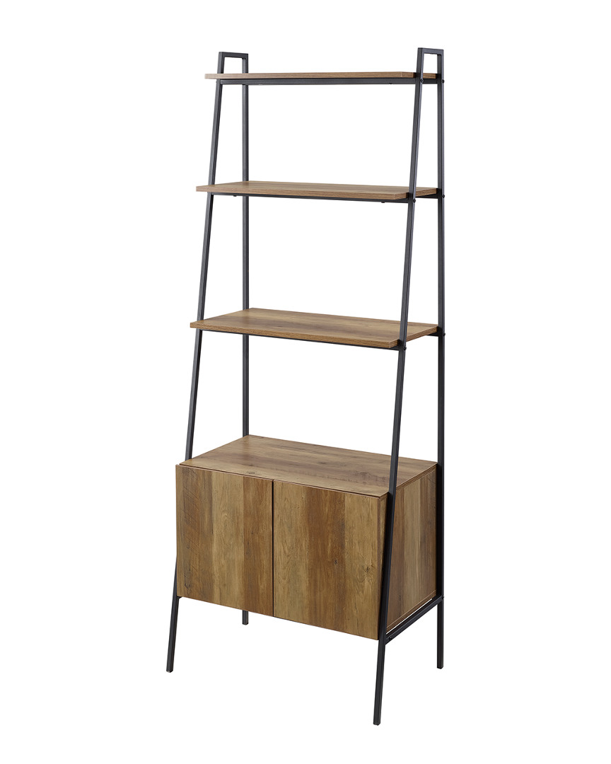 Hewson 72in Industrial Modern Ladder Bookcase