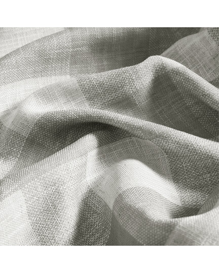 Threadmade Grainger Buffalo Check Blackout Window Curtain In Gray
