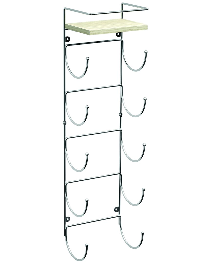 Sorbus Wall Mounted Towel Rack With Shelf