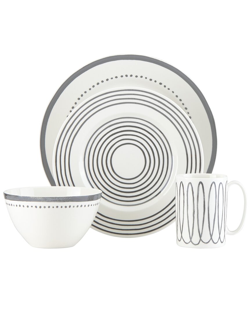 Kate Spade New York Charlotte Street West 4pc Place Setting In White