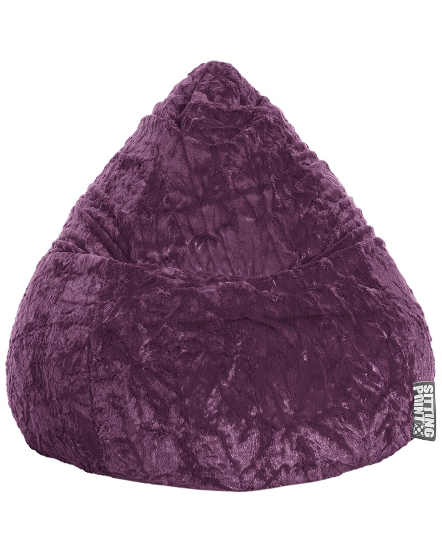 Gouchee Home Fluffy Bean Bag Chair In Purple