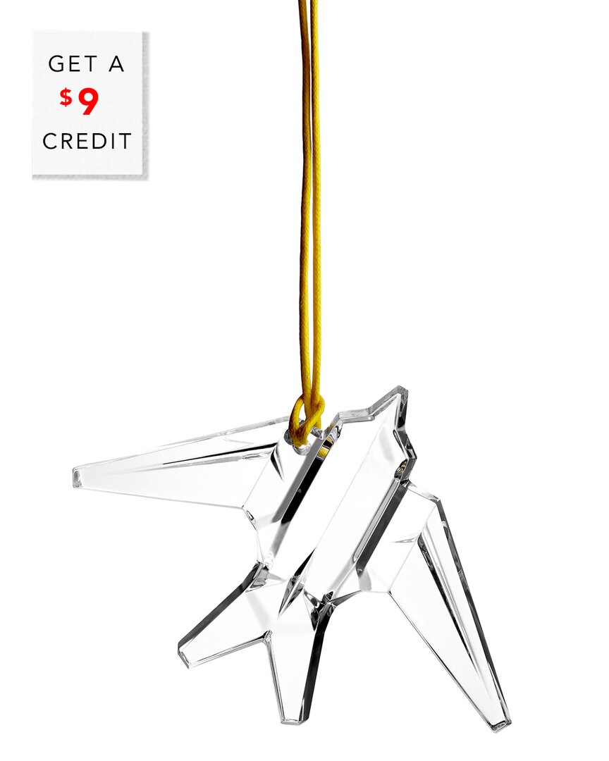 Waterford Origami Bird Ornament With $9 Credit In Clear
