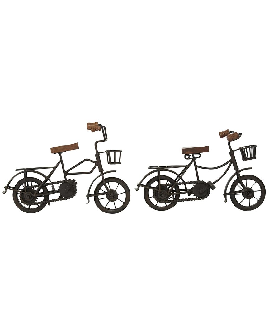 Peyton Lane Traditional Metal Sculpture Set In Black