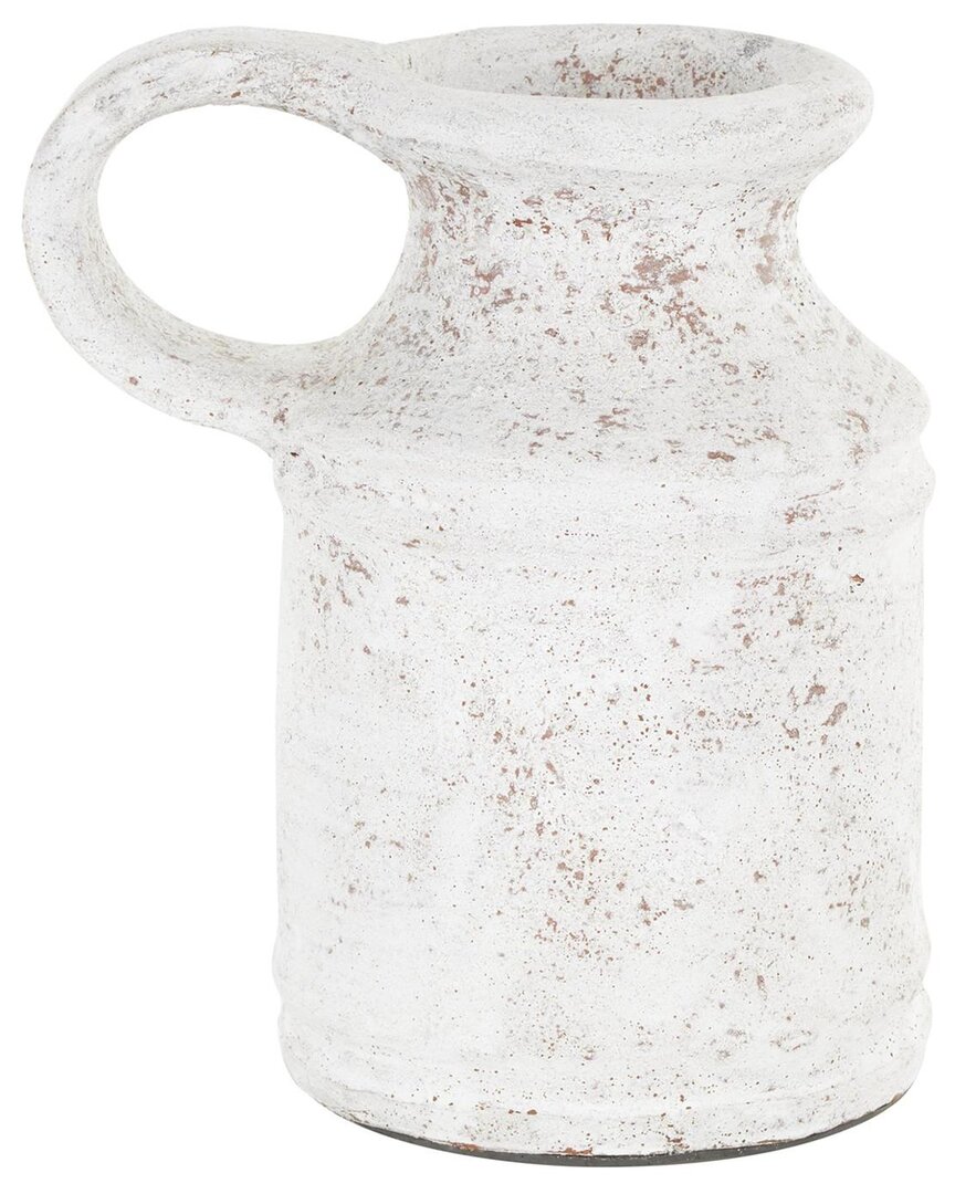 Peyton Lane Farmhouse Ceramic Vase In White