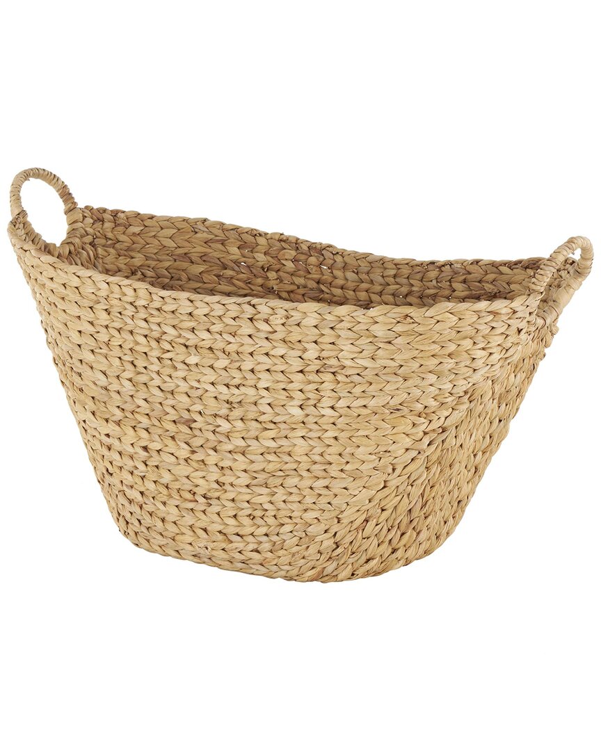Peyton Lane Natural Seagrass Storage Basket In Brown