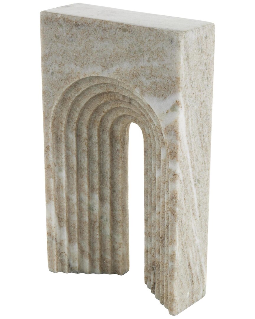 Peyton Lane Modern Marble Sculpture In Brown