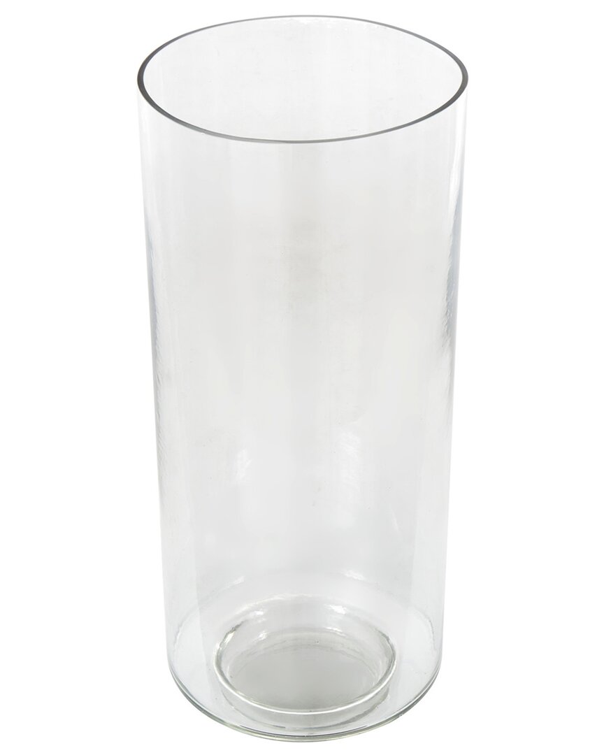 Peyton Lane Modern Glass Vase In Transparent