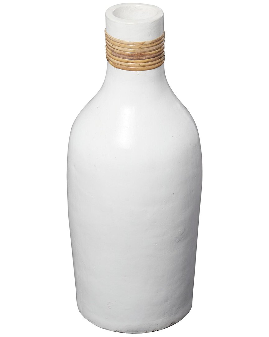Peyton Lane Modern Ceramic Vase In White