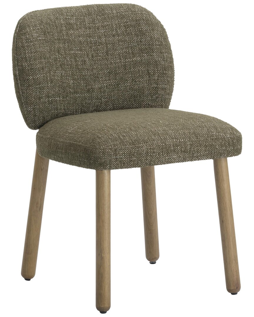 Tov Furniture Foxy Textured Fabric Dining Chair In Green