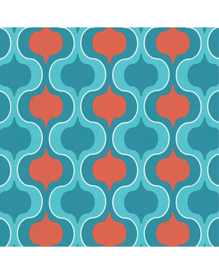 Manhattan Comfort Wallpaper In Turquoise
