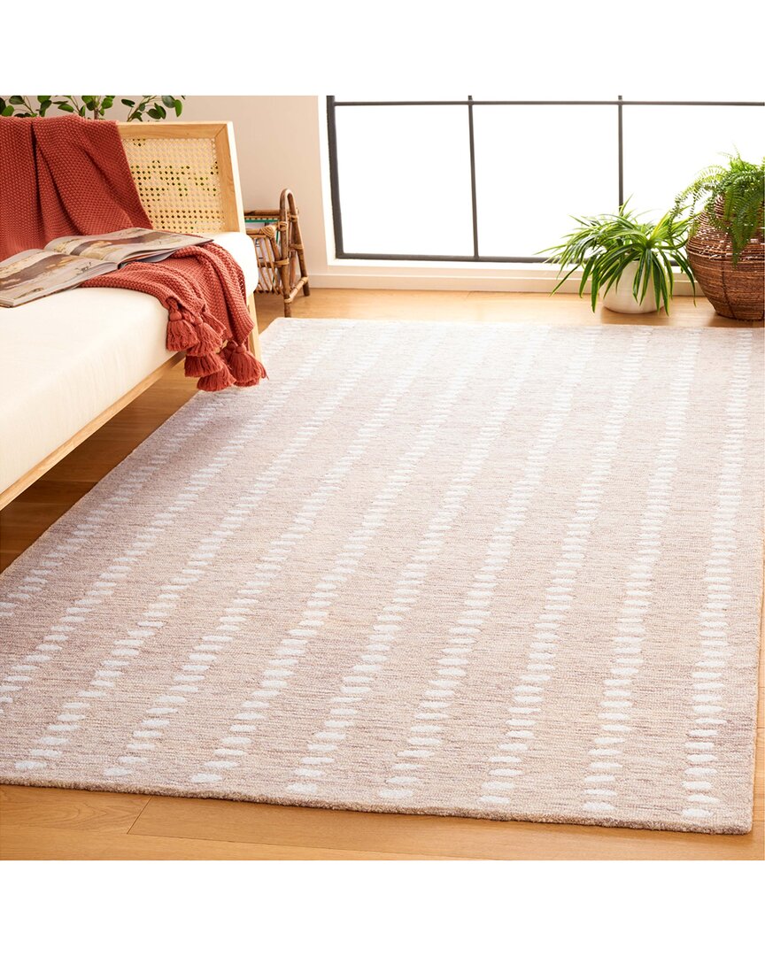 Safavieh Abstract Kaelith Hand-tufted Wool-blend Rug In Neutral