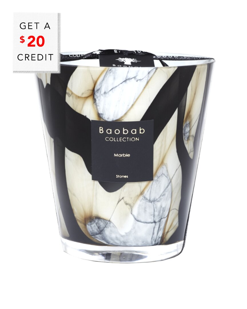 Baobab Collection Marble Stones Candle With $20 Credit
