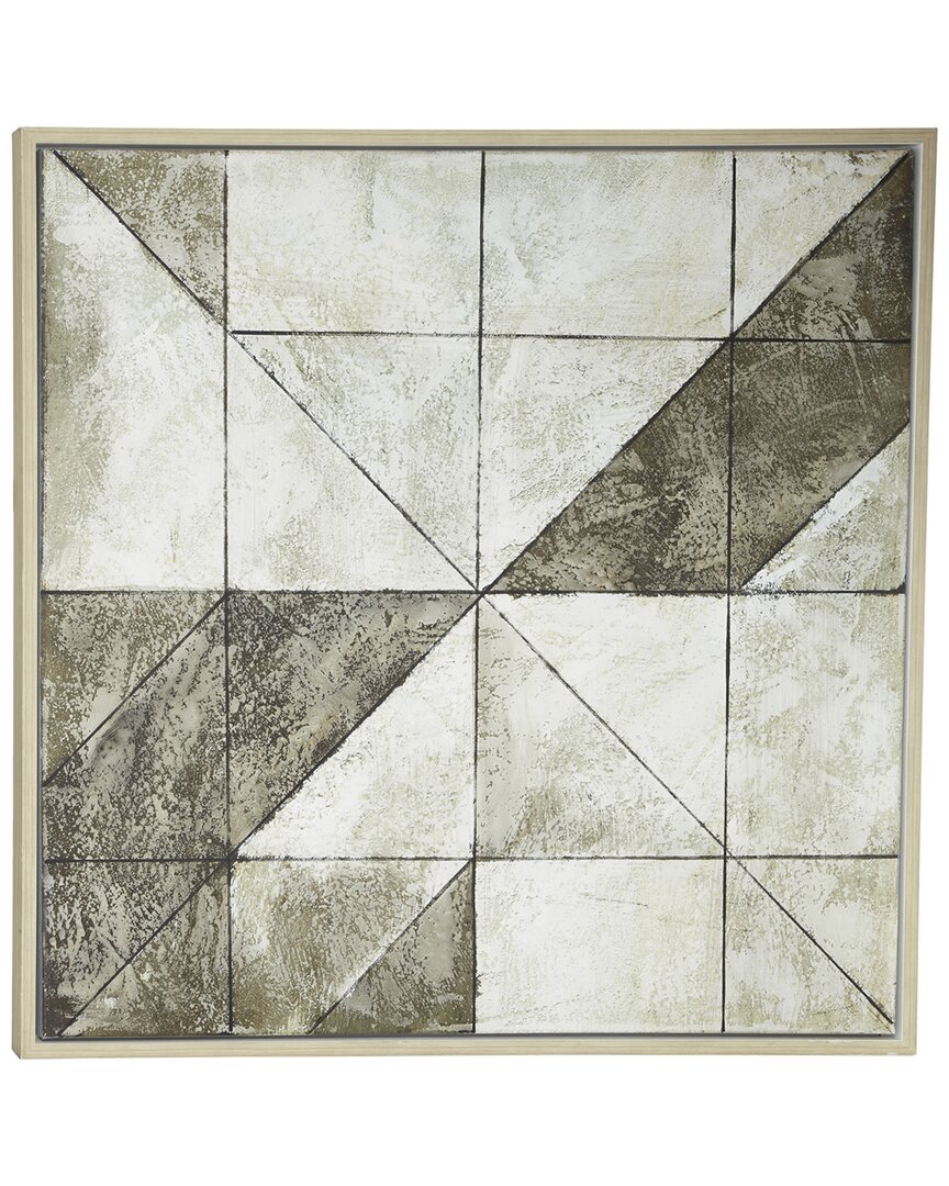 Peyton Lane Wood Contemporary Geometric Framed Wall Art