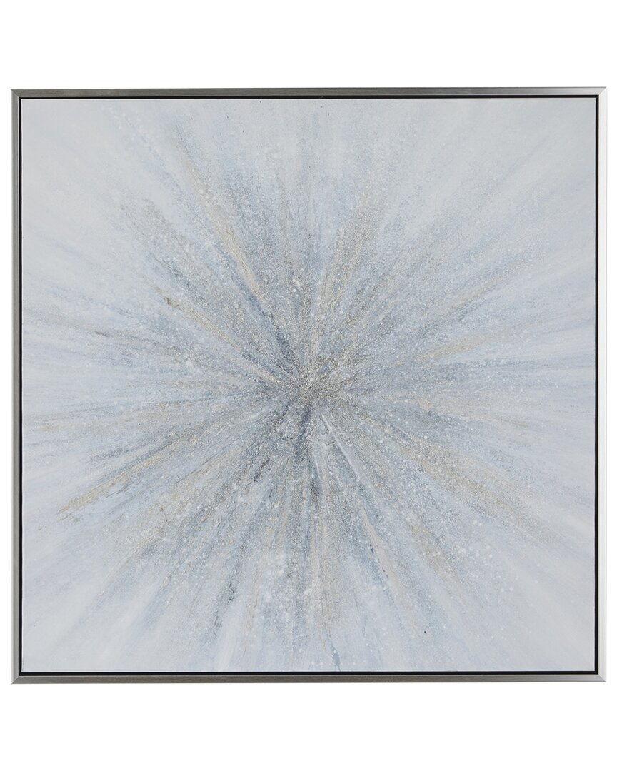 Peyton Lane Polystone Glam Radial Framed Wall Art