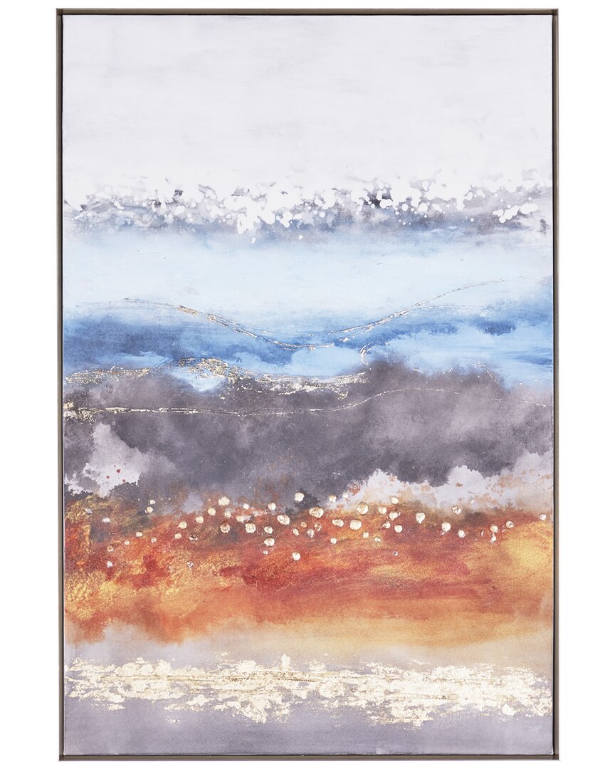 Peyton Lane Ceramic Contemporary Abstract Framed Wall Art