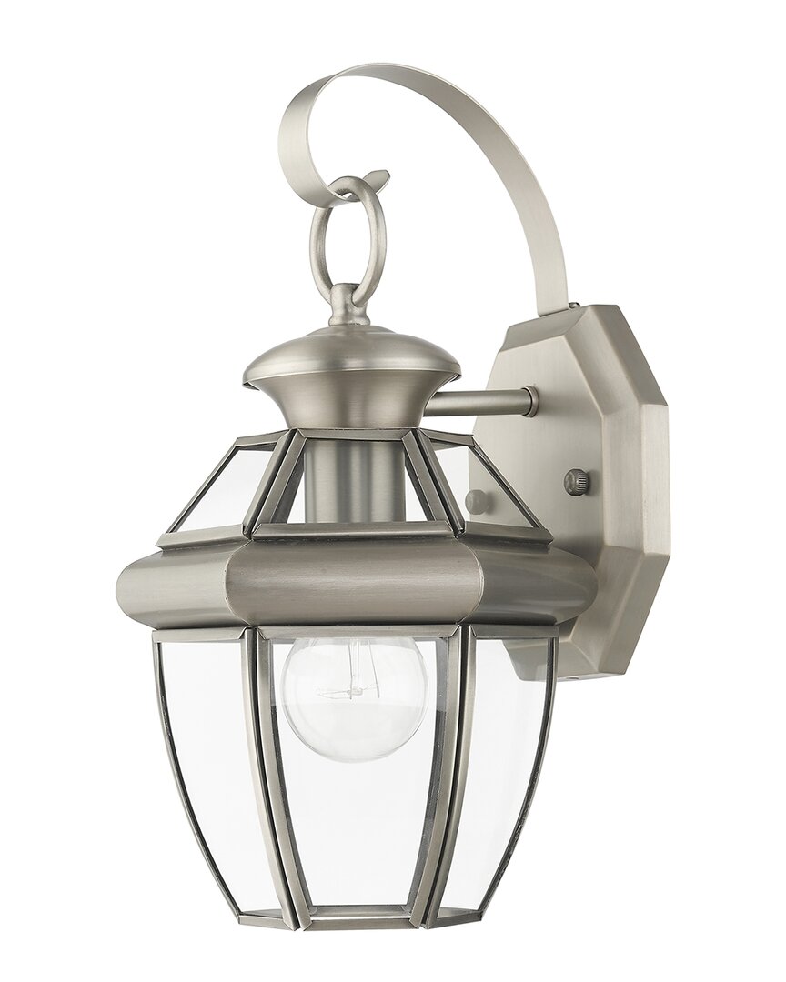 Livex Lighting 1-light Outdoor Wall Lantern In Silver