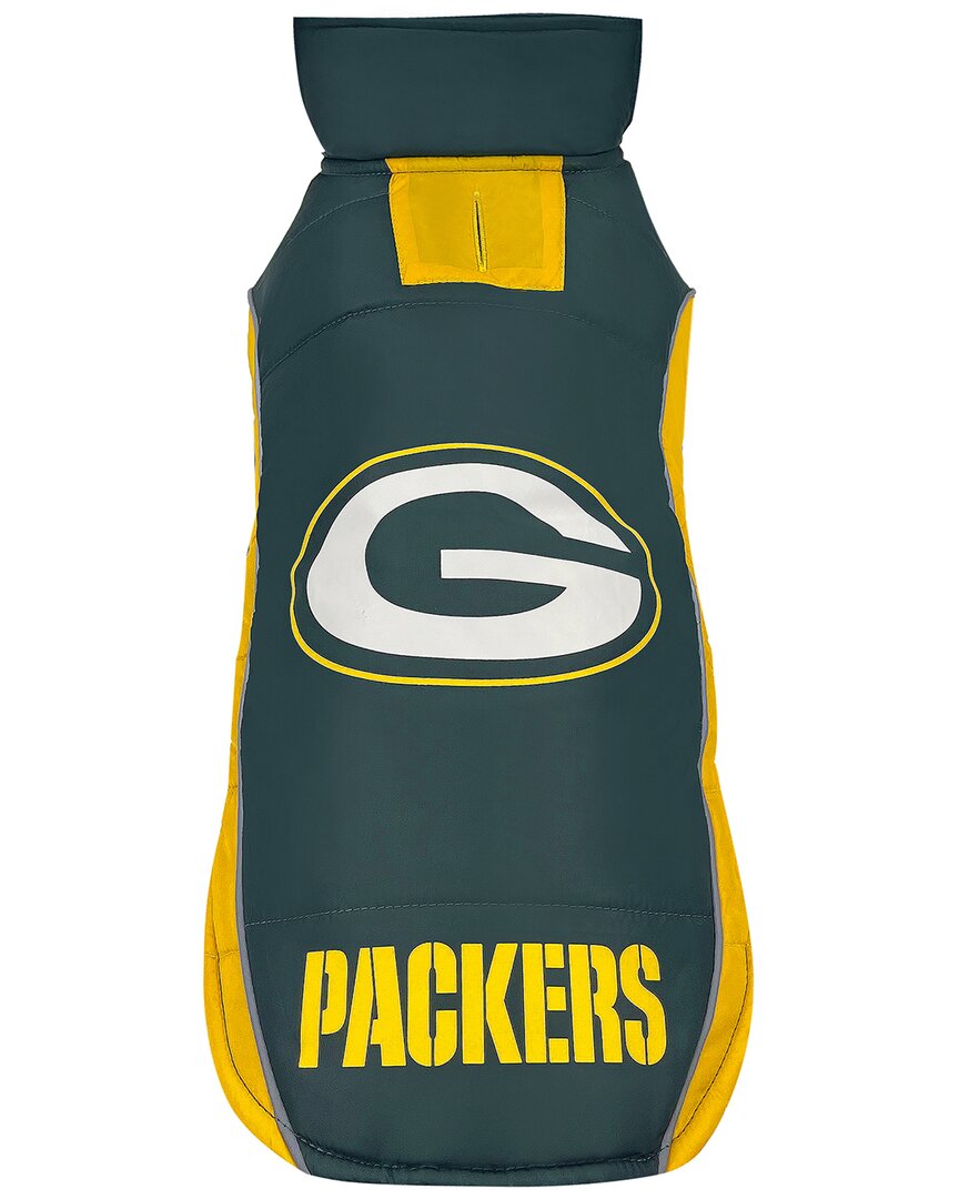 Pets First Nfl Packers Puffer Vest In Multi