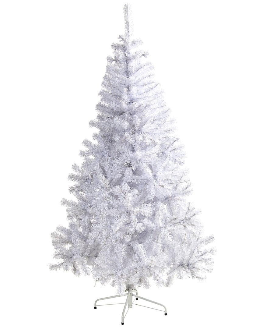 Nearly Natural 6ft White Artificial Christmas Tree In White