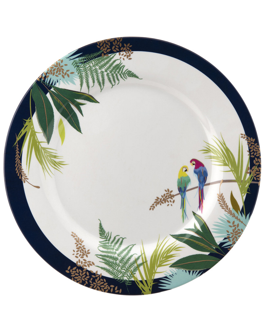 Portmeirion Parrot Collection Set Of Four 11in Melamine Dinner Plates