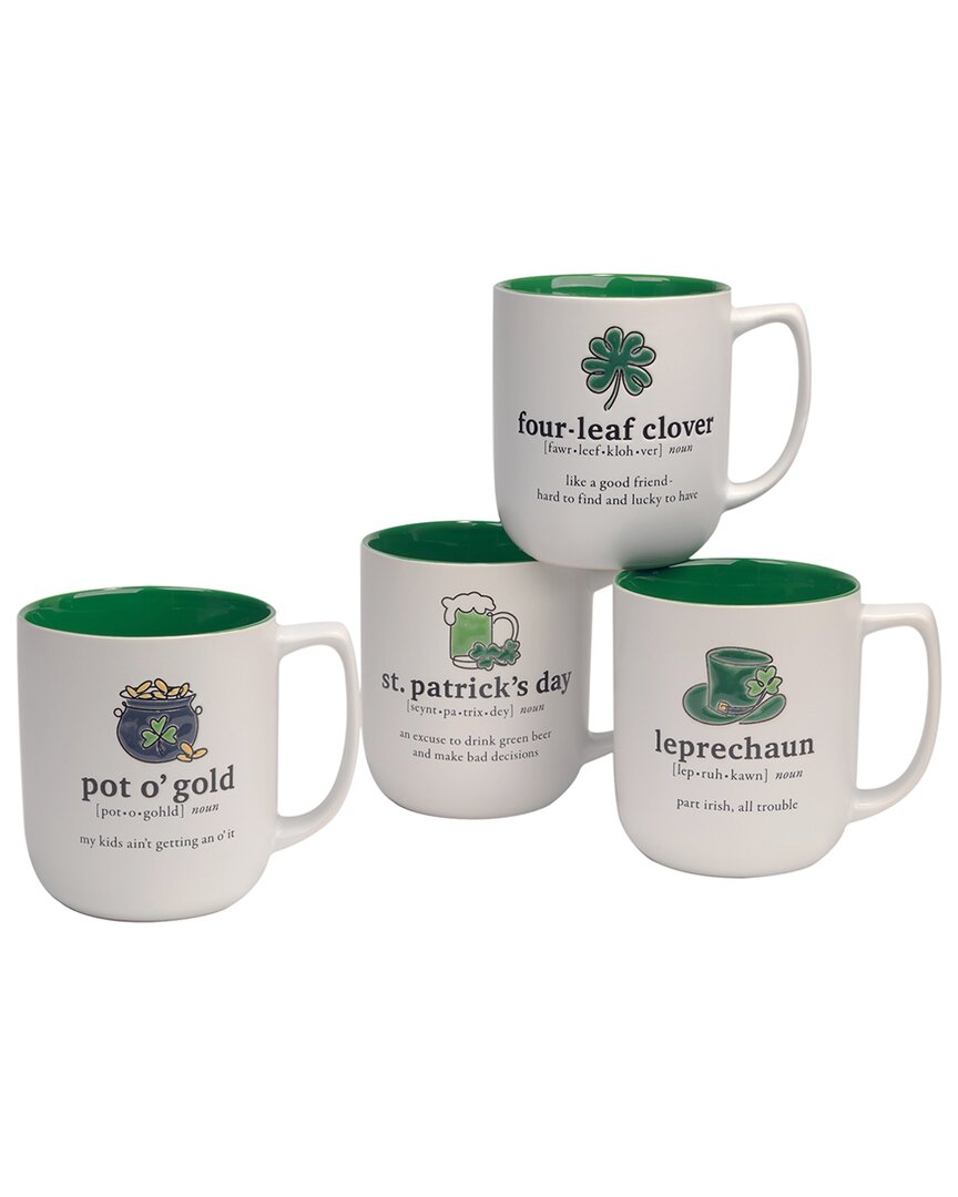 Certified International Set Of 4 St. Patrick's Day Mugs
