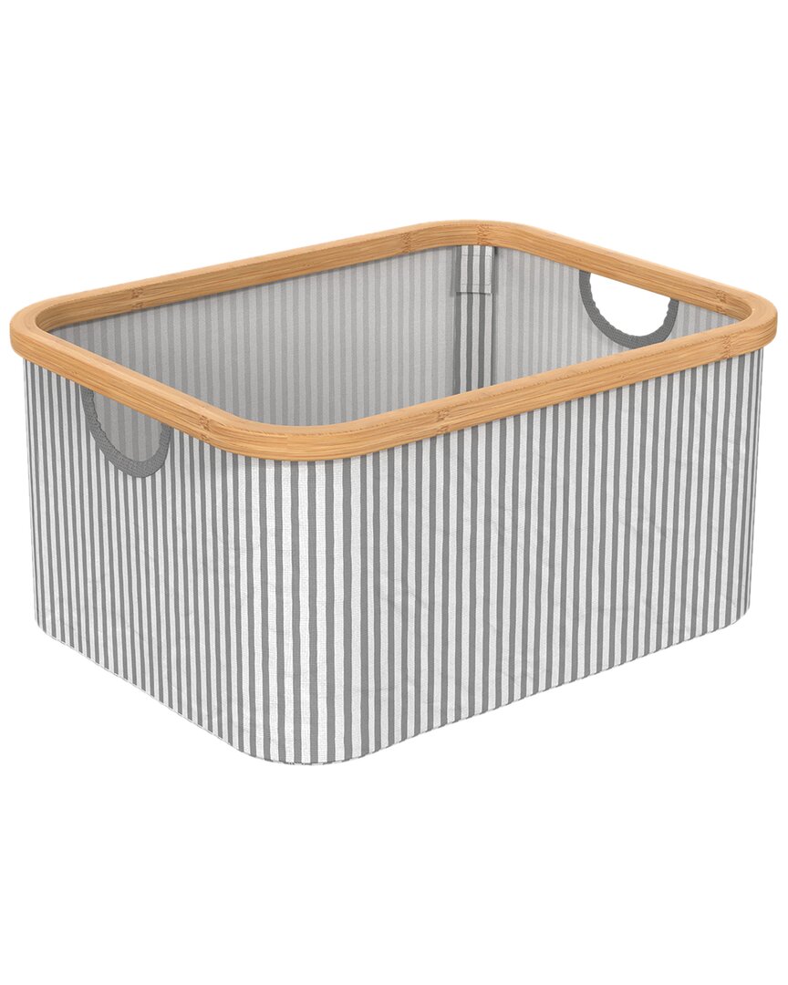 Closetmaid Bamboo Collapsible Baskets, 2-pack In Grey