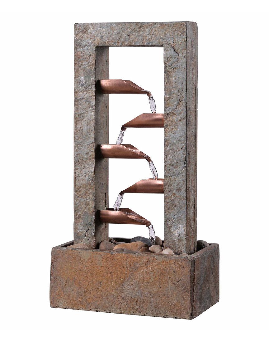 Kenroy Home Spillway Table Fountain In Brown