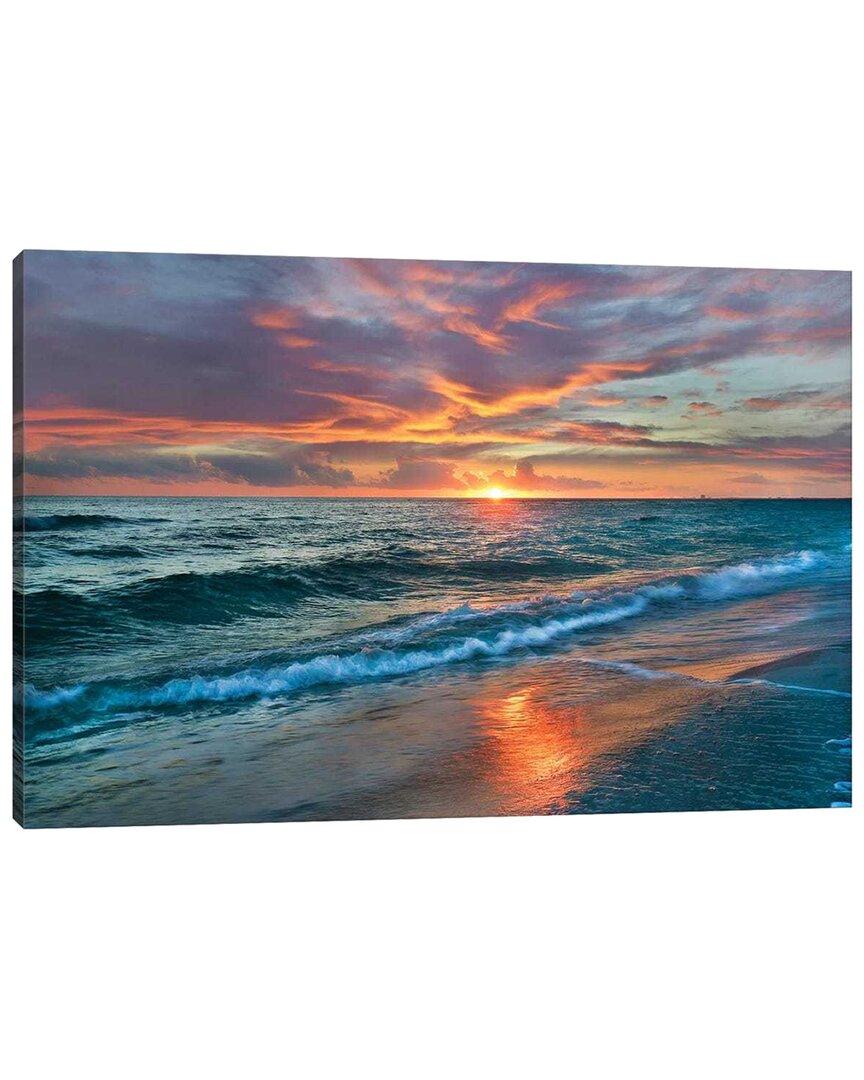 Shop Icanvas Sunset Over Ocean, Gulf Islands National Seashore, Florida By Tim Fitzharris Wall Art