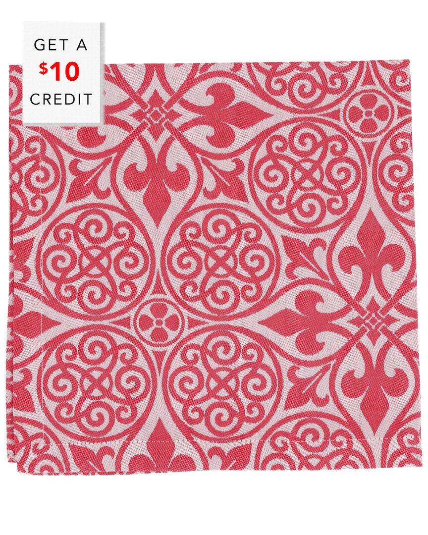 Vietri Set Of 4 Damask Napkins