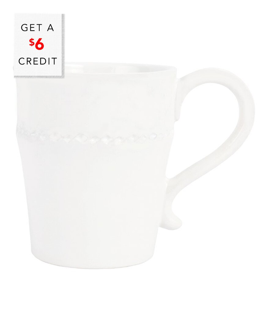 Vietri Giorno White Mug In White
