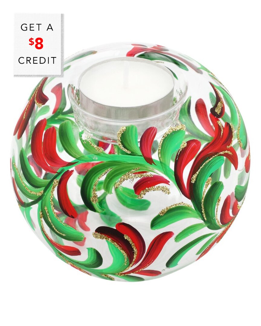 Vietri Illuminare Holiday Scroll Votive In Multi
