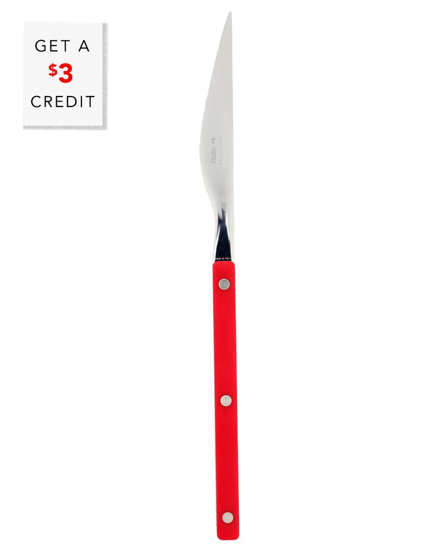 Vietri Pastello Place Knife In Red