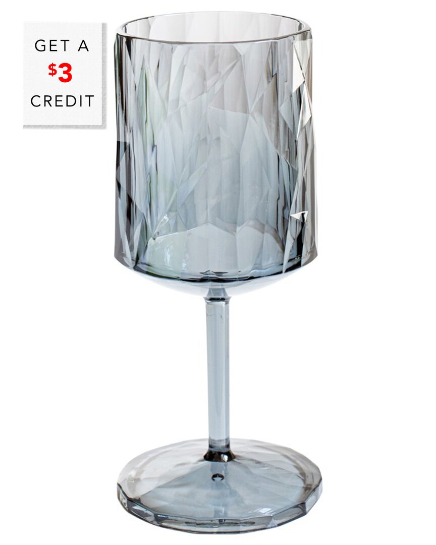 Vietri Superglass Smoke Gray Cocktail Glass In Gray