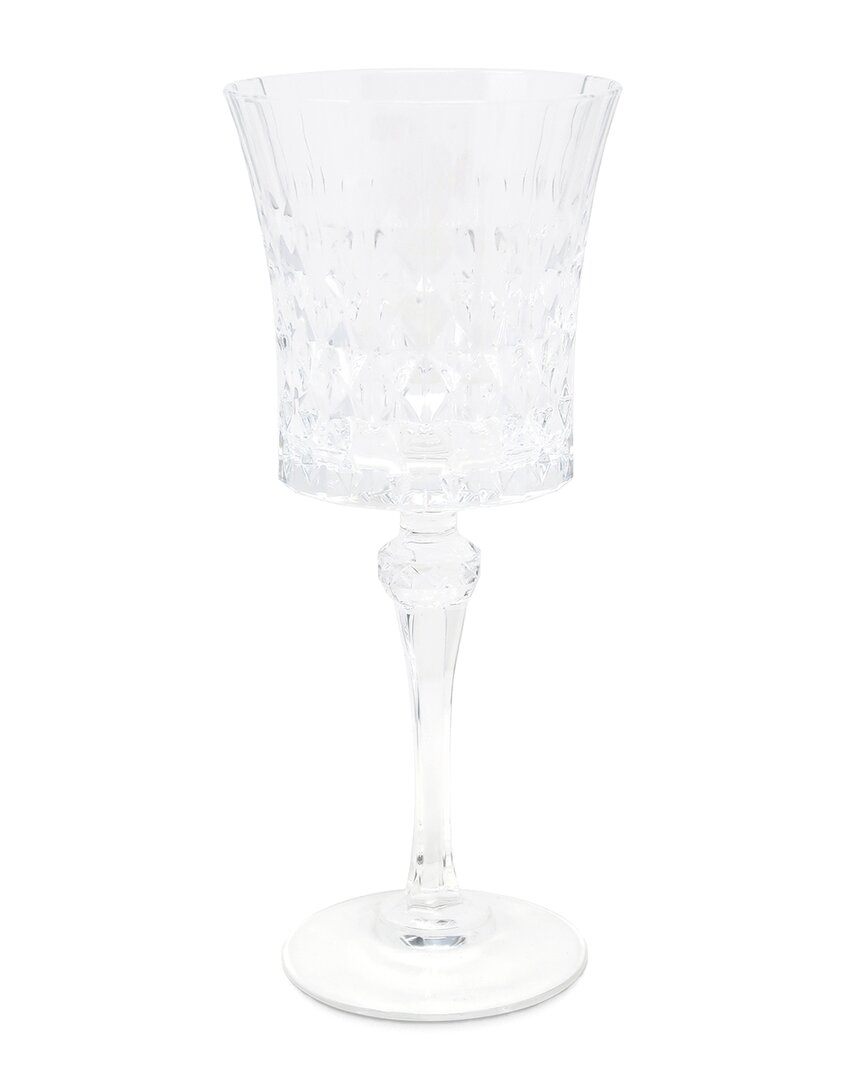 Vivience Set Of 6 Diamond Water Glasses