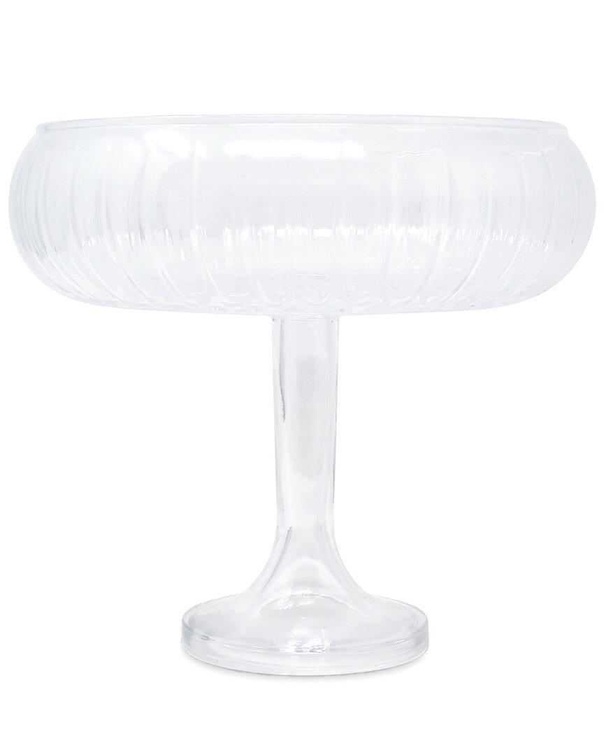 Vivience Simple Footed Bowl In Transparent