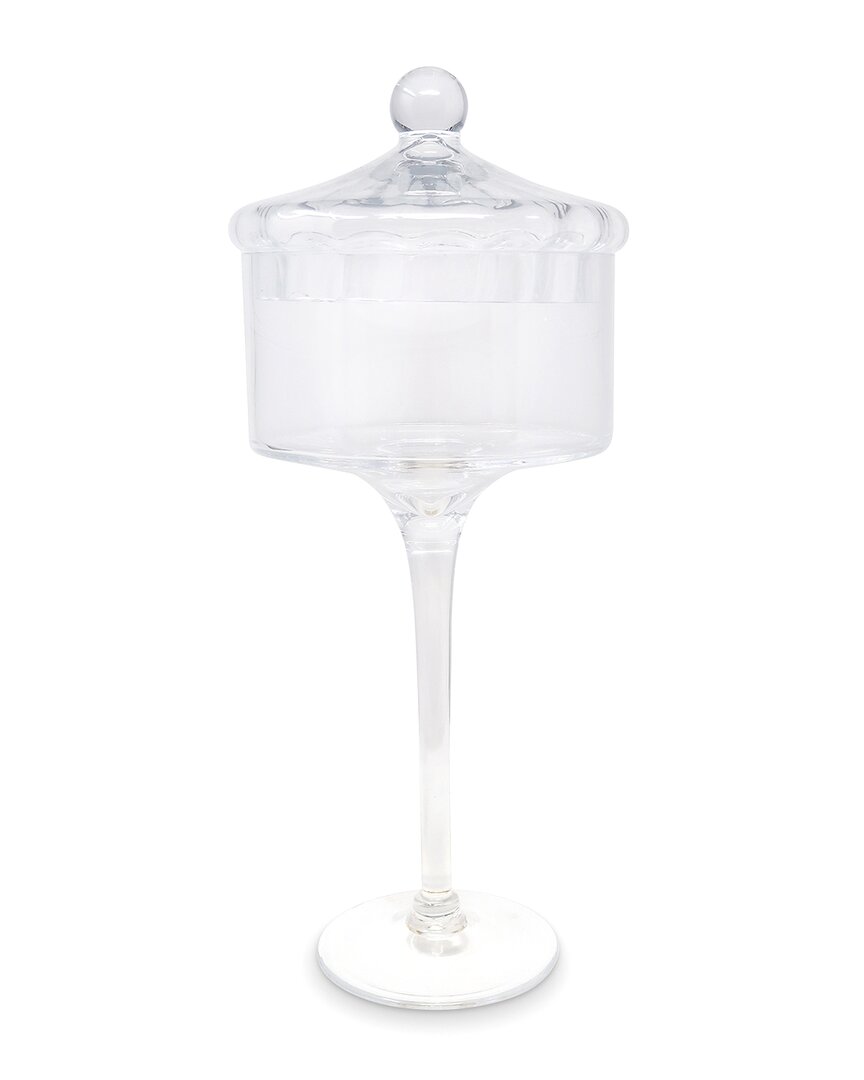 Vivience Stemmed Cookie Jar In Transparent