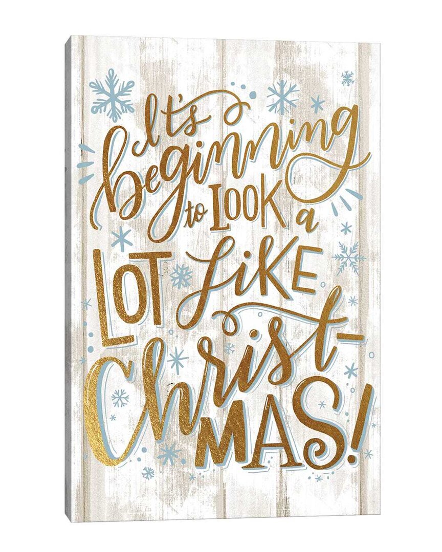 Icanvas Christmas Lettered Joy Ii Wall Art