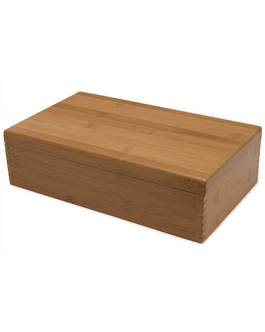 Lipper International Bamboo 8-section Tea Box In Brown