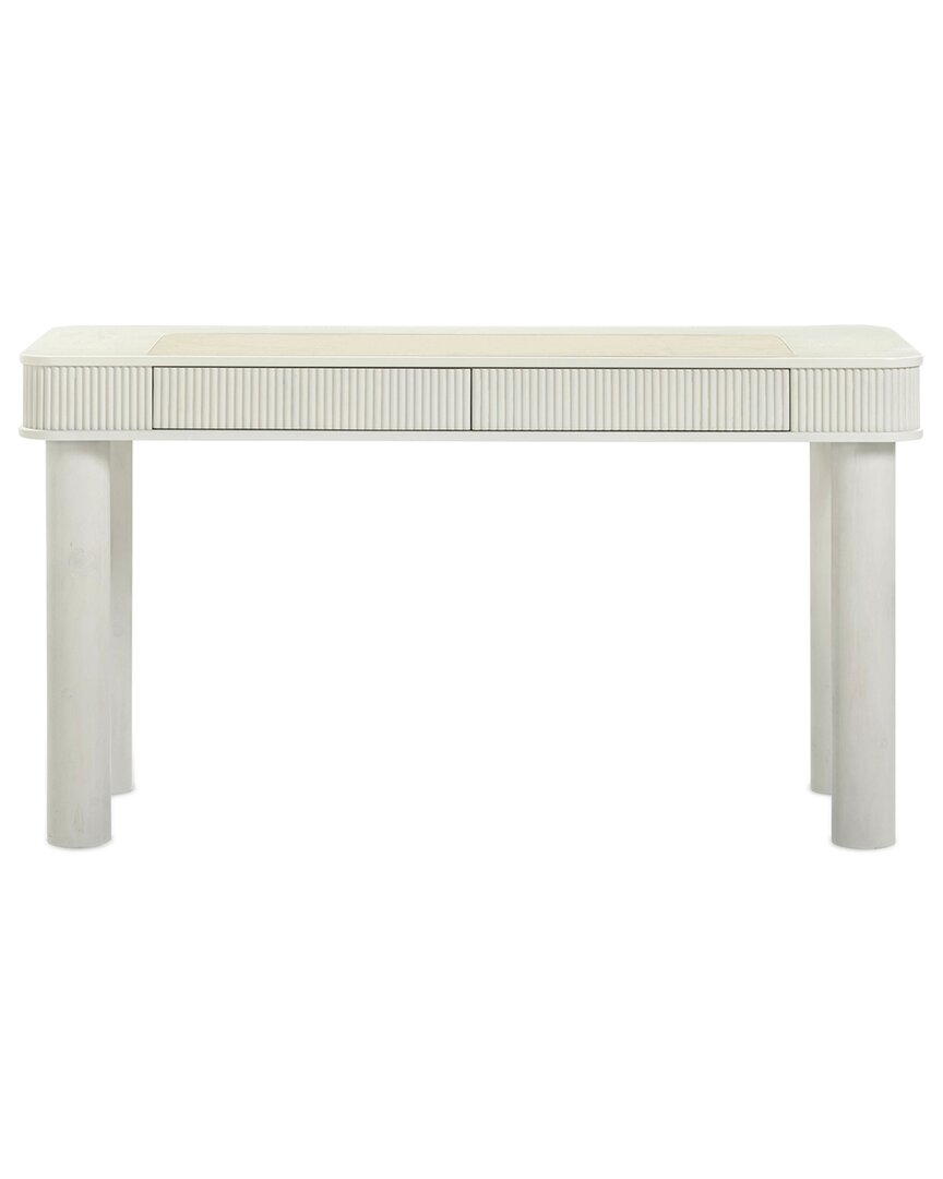 Tov Furniture Sarah Executive Work Desk In White